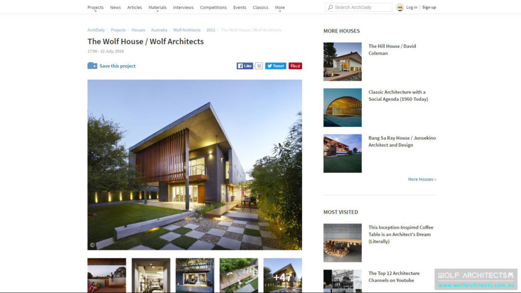 The WOLF House on ArchDaily
