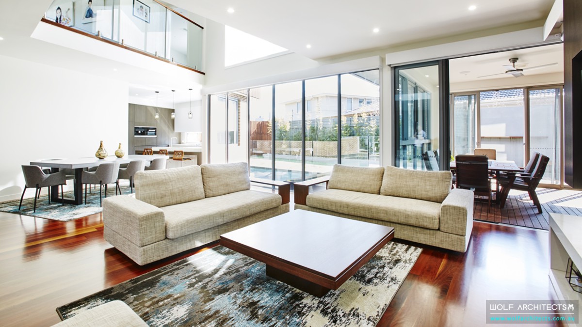 Modern open living room