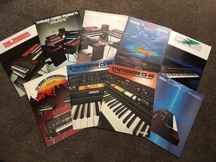 Rare Yamaha synthesiser brochures