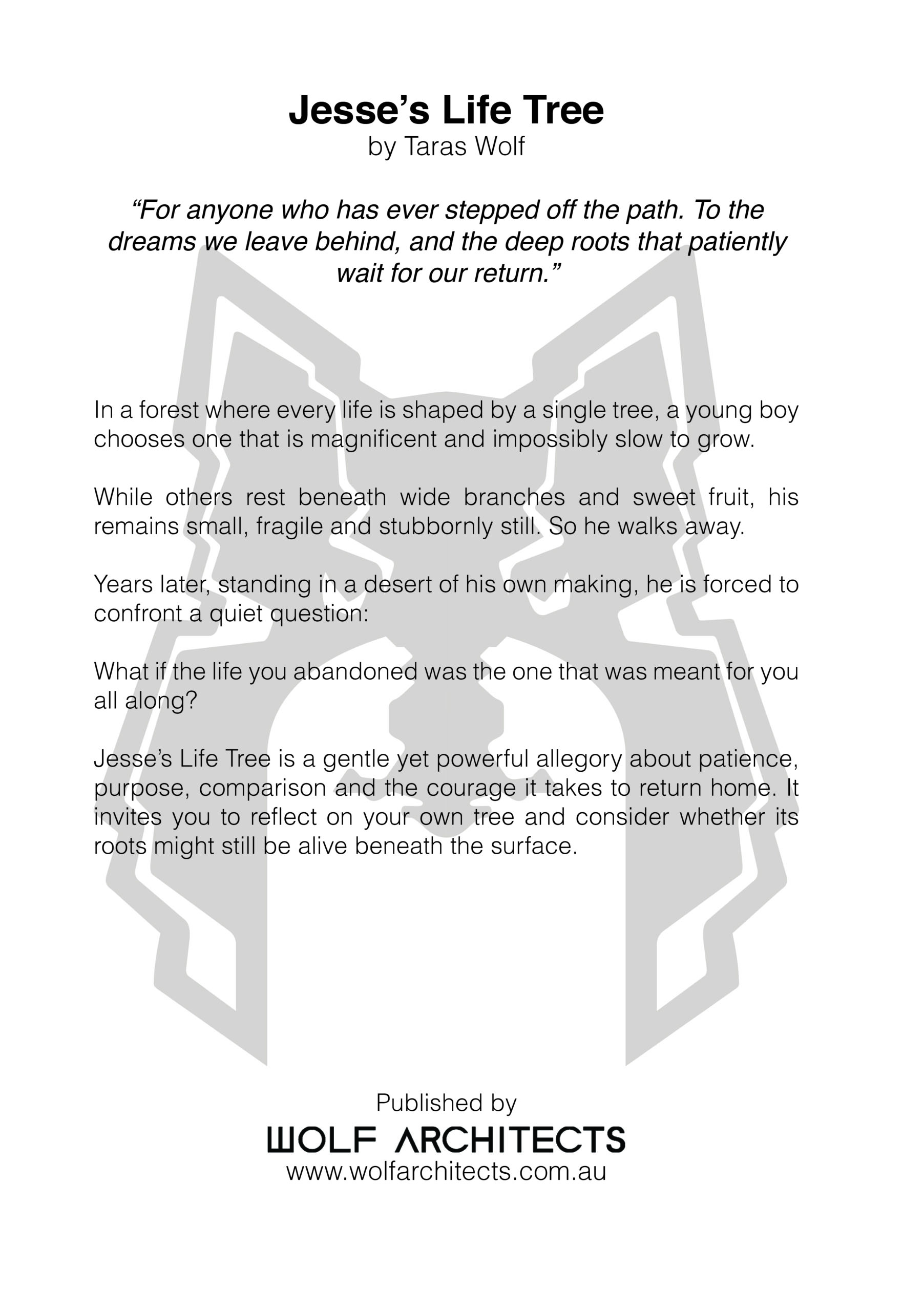 Jesse Life Tree back cover